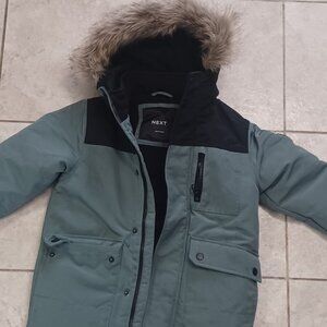 Boy's NEXT brand coat with fur hood